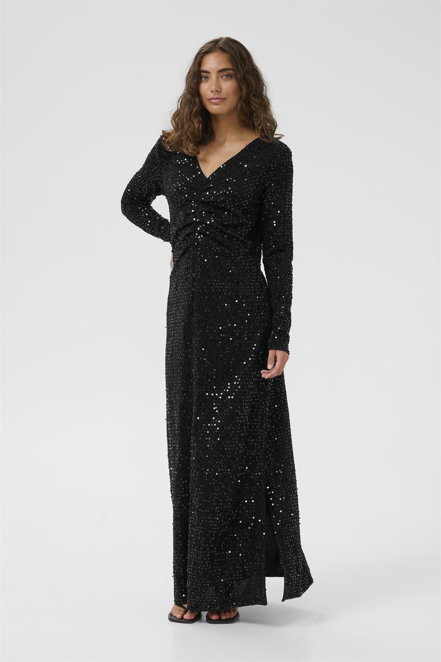 Culture Tamera Sequin Dress Black