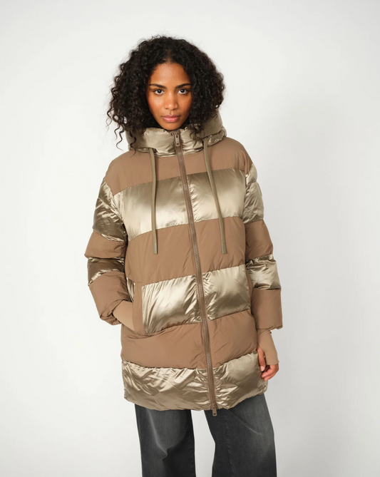 Mos Mosh Avon Block Jacket Chocolate Chip