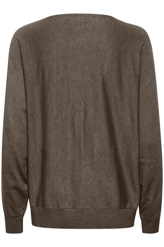 Culture AnneMarie Batwing Jumper Demitasse Melange