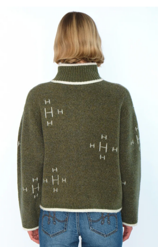 HÉST Iben Zip Jacket Winter Moss