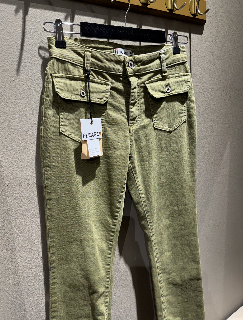 Please Fine Pocket Olive Drab