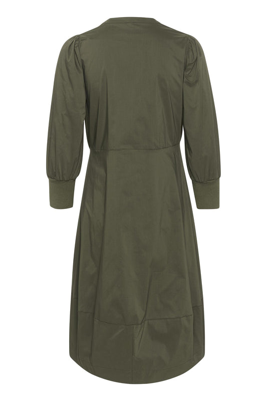 Culture Antoinett 3/4 Sleeve Dress Burnt Olive