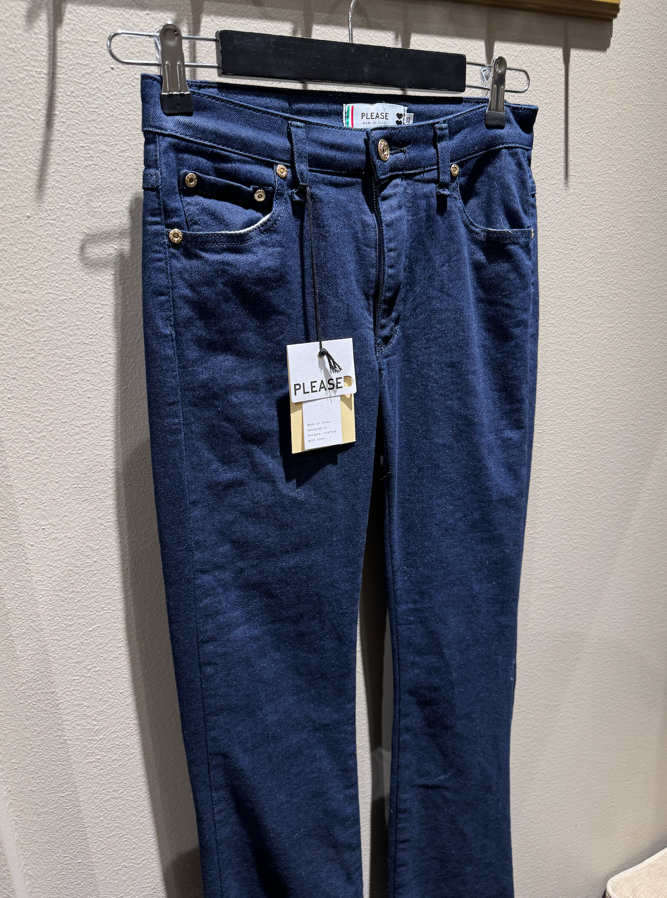 Please Longcut Original Denim Blue Denim