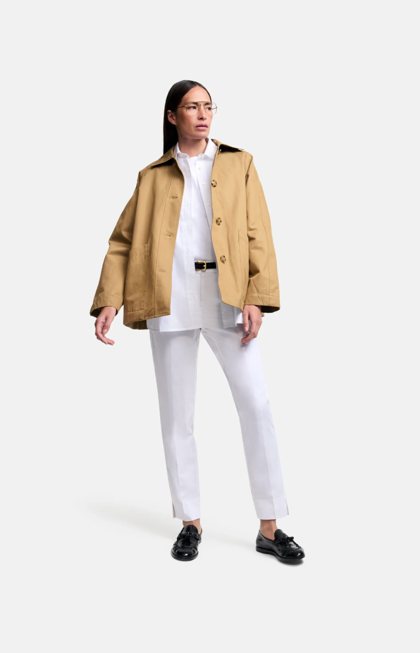 Cambio Stella Cropped Pure White