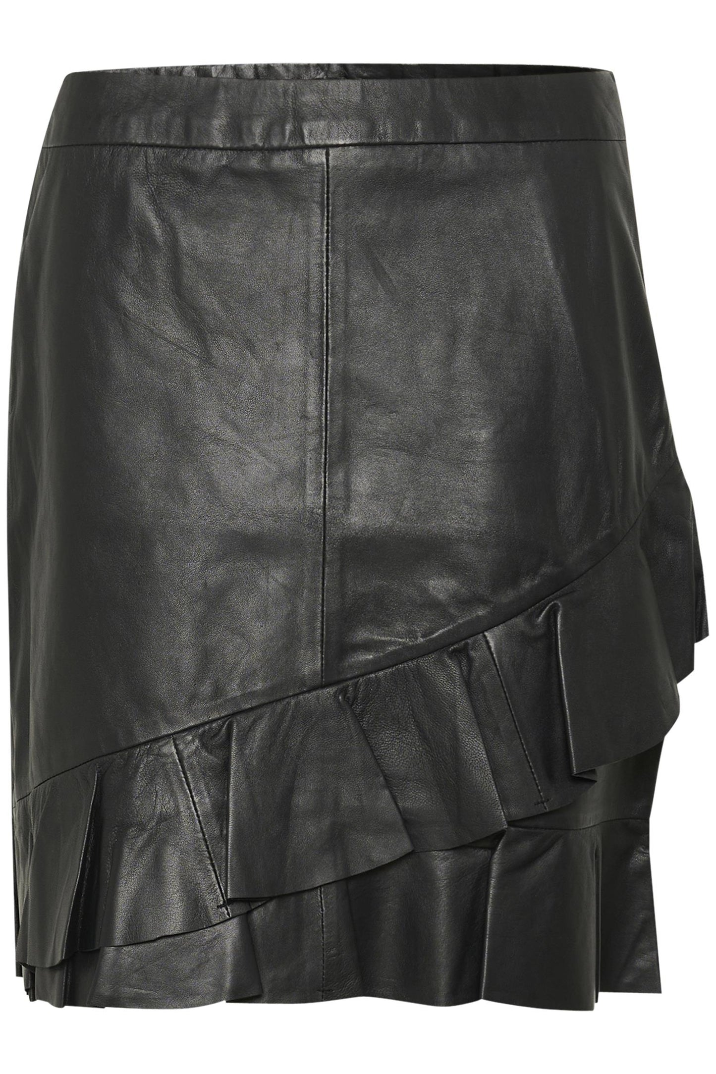 Culture Atam Canja Leather Skirt Black