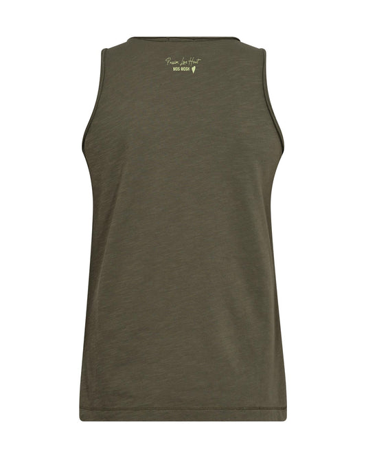 Mos Mosh Astin Basic Tank Top Dusty Olive