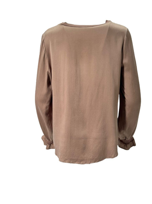 Amuse by Veslemøy Dala Silkebluse Nougat