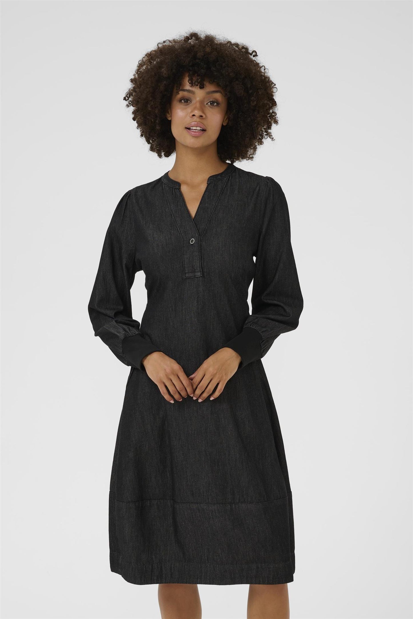 Culture Allura Arpa Rib Dress Black Wash