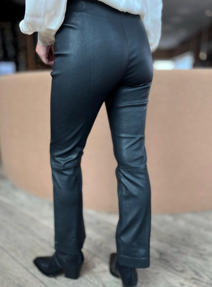 Rah Oslo Leather Pant Straight Black