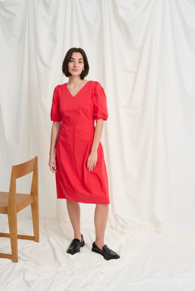 Culture Antoinett SS Dress Fiery Red