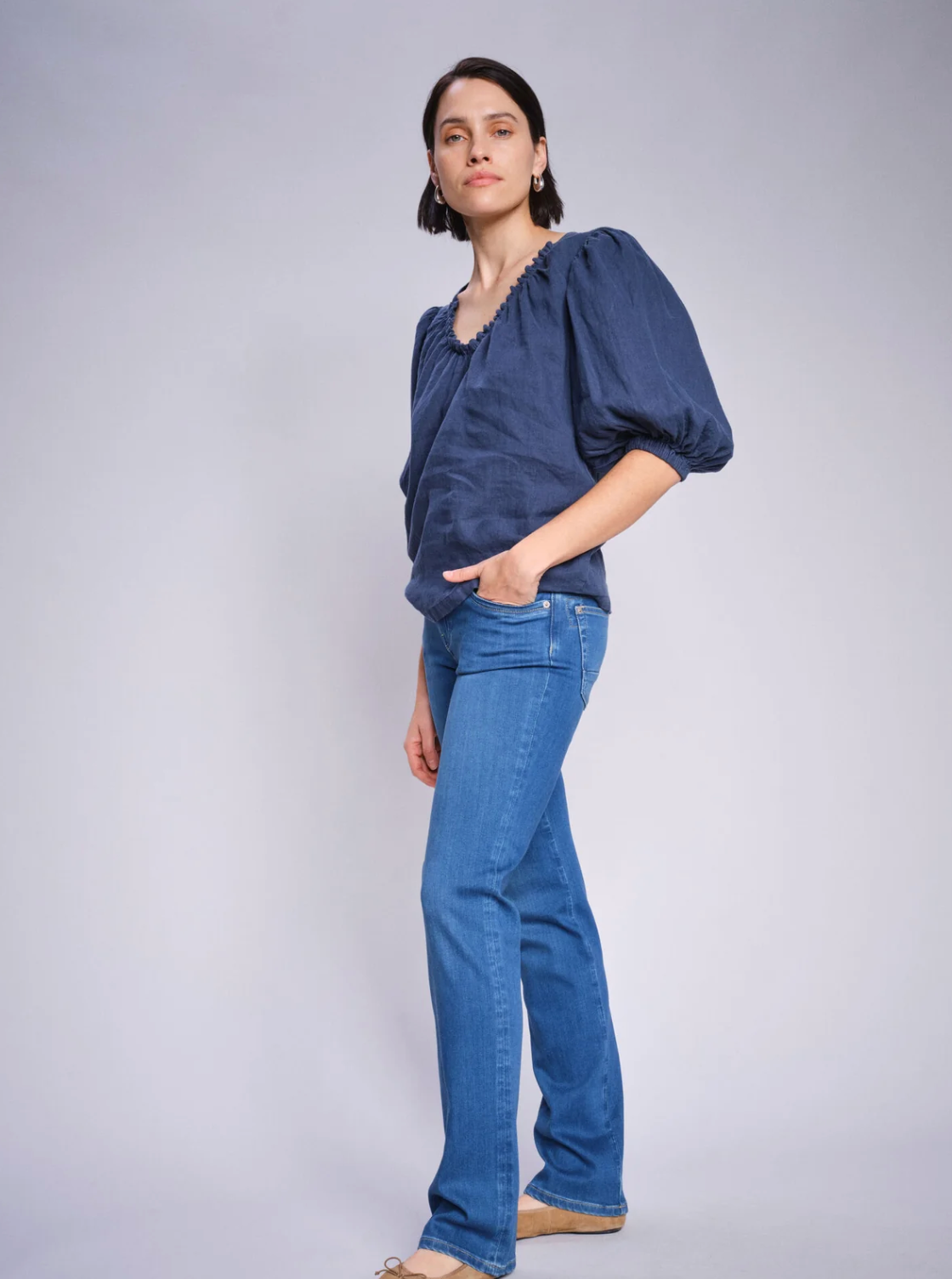 Mos Mosh Carla Naomi Deluxe Jeans Mid Blue