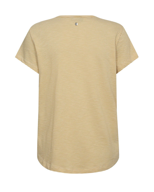 Mos Mosh Camp o-ss Stripe Tee Rattan