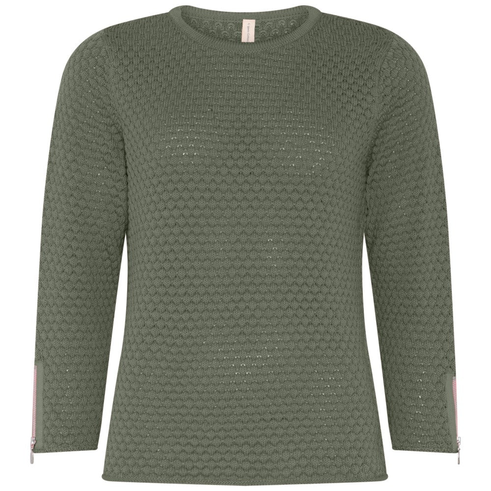 Skovhuus Genser m/ 3/4 arm myrtle green