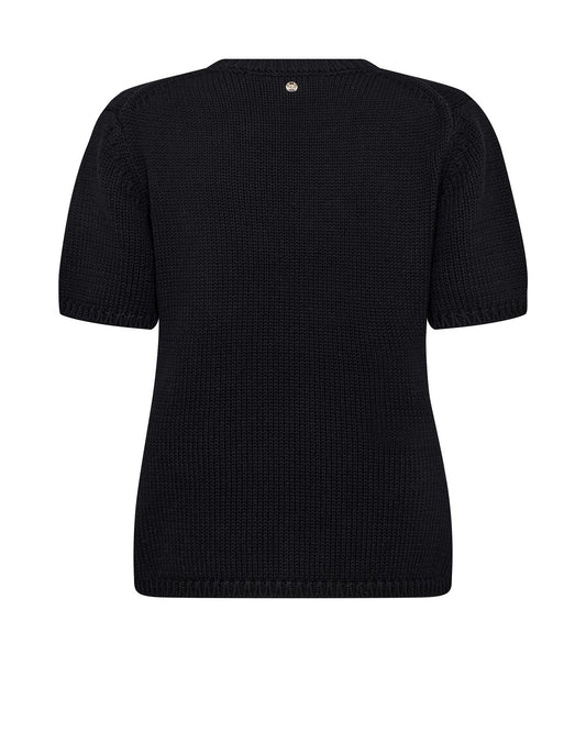 Mos Mosh Arin SS Cotton Knit Black
