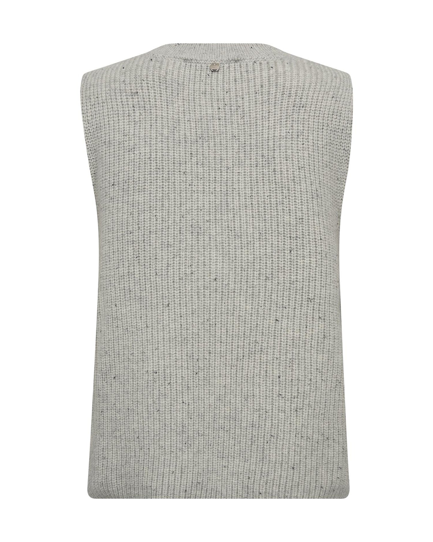 Mos Mosh Zhara Thyra Knit Vest Light Grey Melange