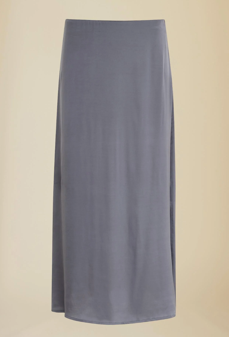 Line of Oslo Rikke Viscose Satin Skirt Grey