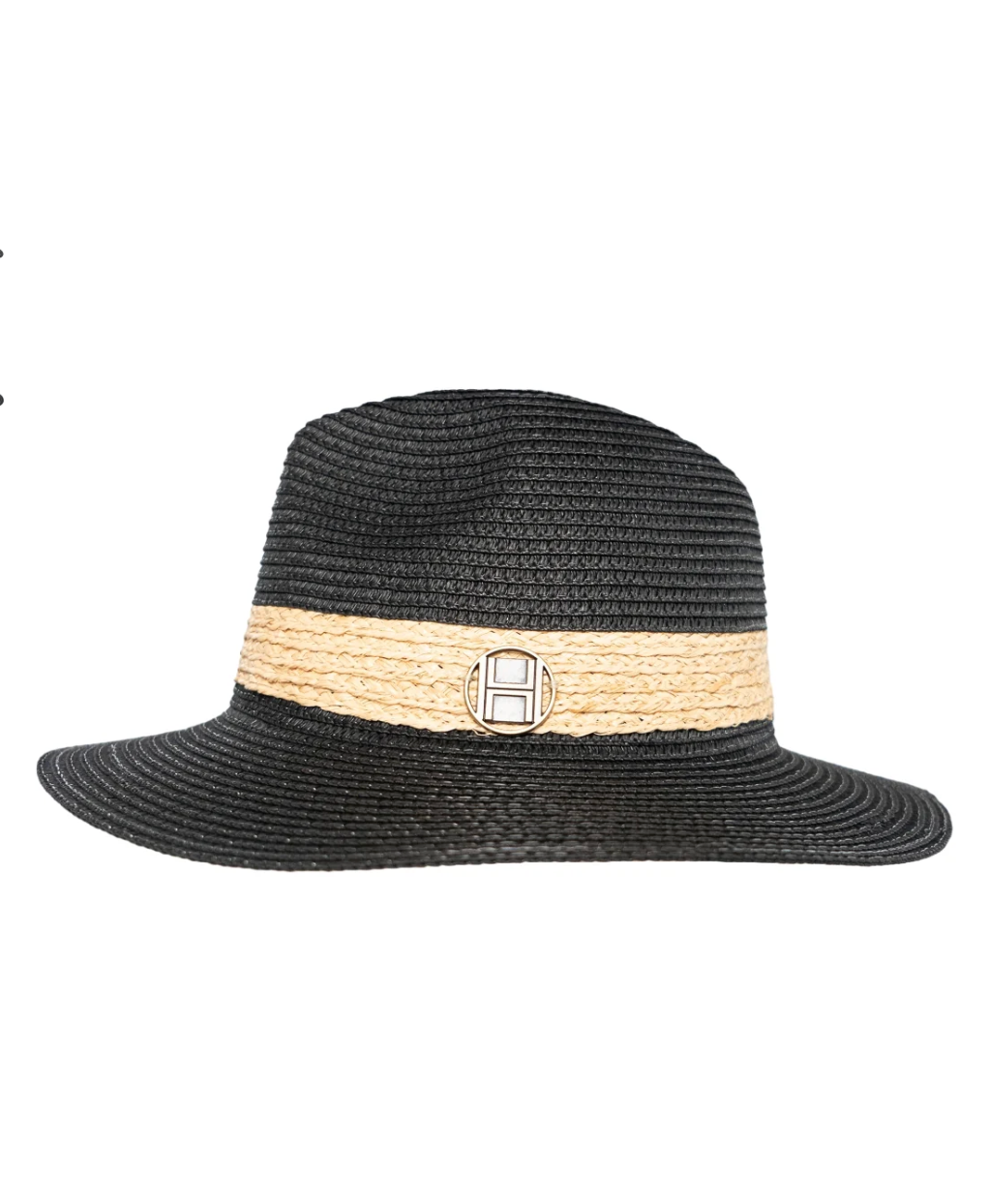 HÉST Allesandra Strawhat Jet Black