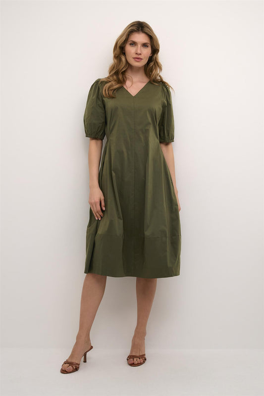 Culture Antoinett SS Dress Burnt Olive