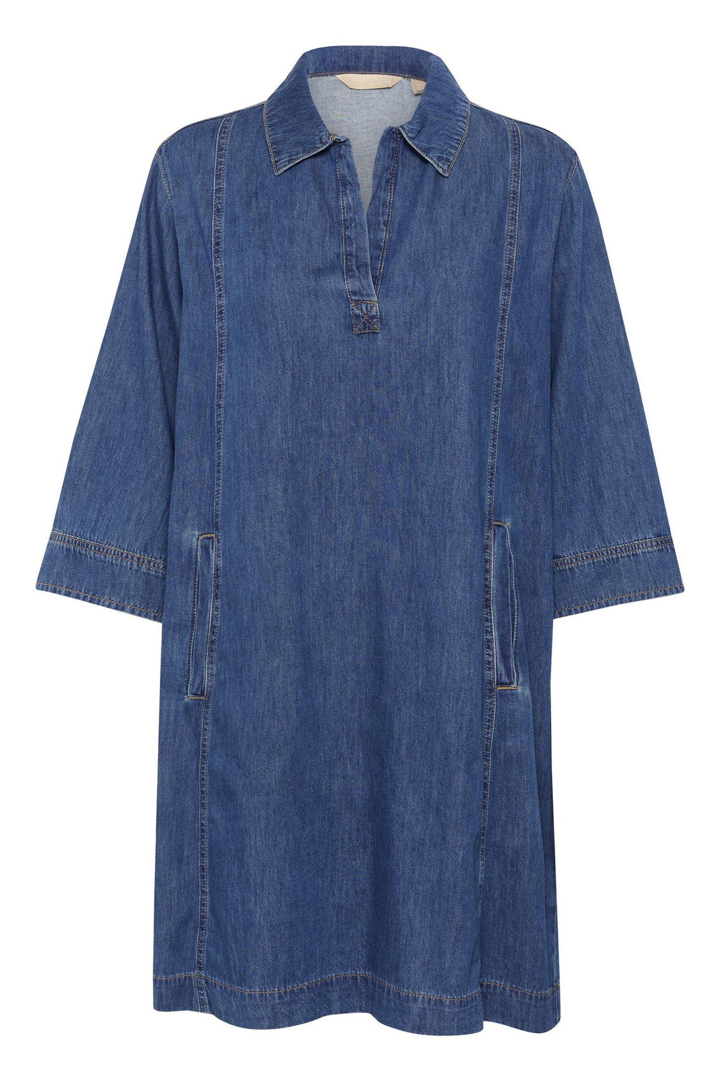 Culture Pin Arpa Dress Dark Blue Wash