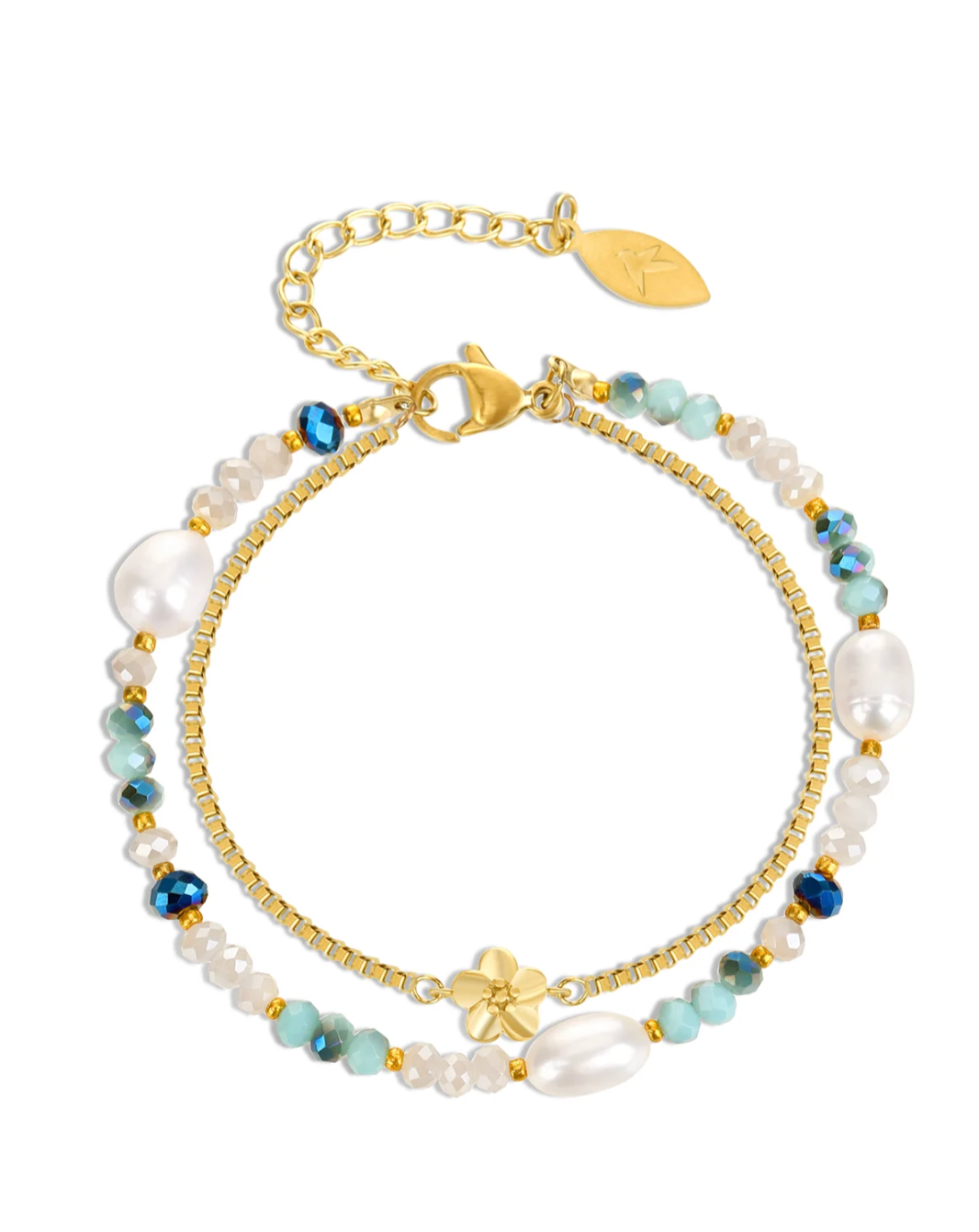 Farmhouse Camilla Øhrling Pearl Double Bracelet Blue