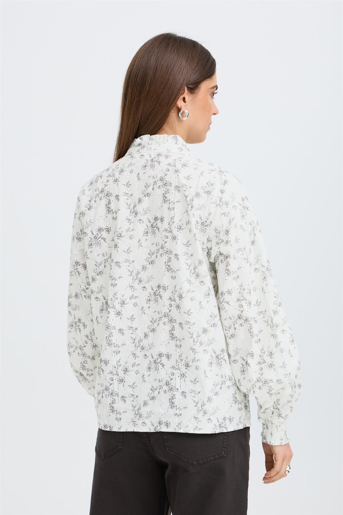 Pulz Deborah LS Blouse Birch/green