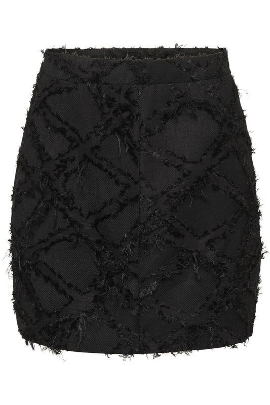 Culture Hairy Skirt Black