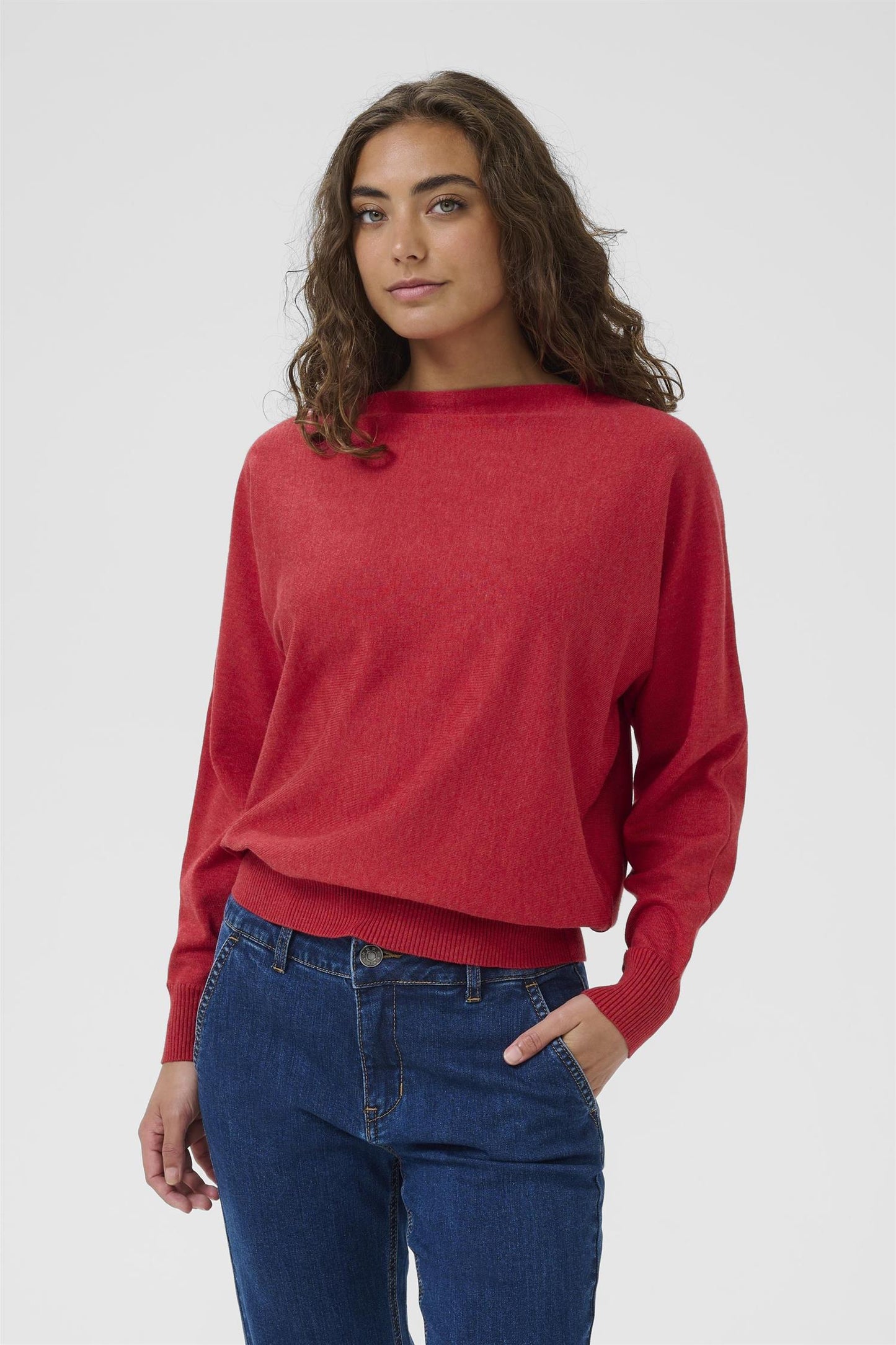 Culture AnneMarie Batwing Jumper Chili Pepper