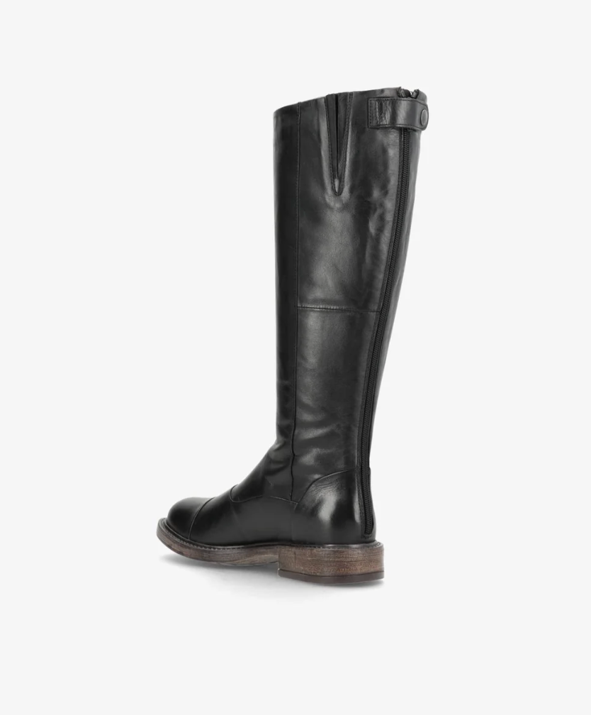 Shoedesign Copenhagen Dahlia Long Black Leather