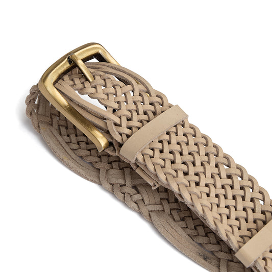 Depeche Weave Belt Vanilla