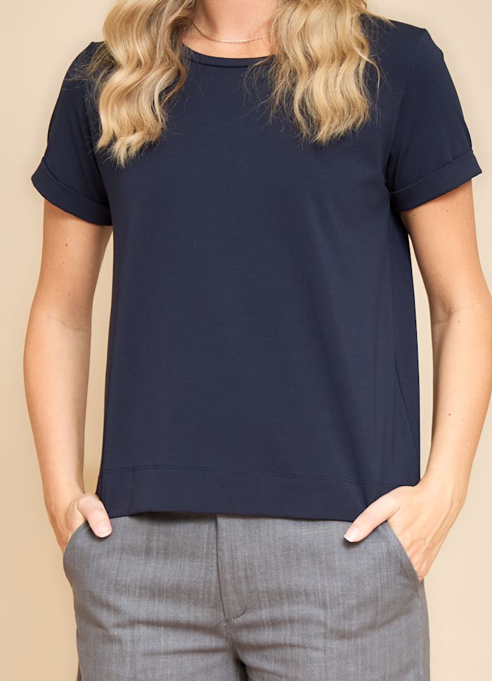 Black Colour May SS Tee Navy