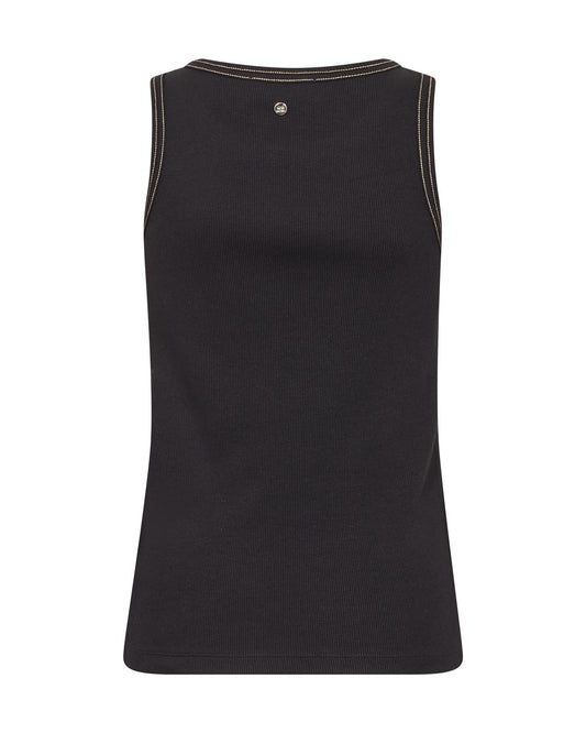Mos Mosh Ara Rib Tank Top Black