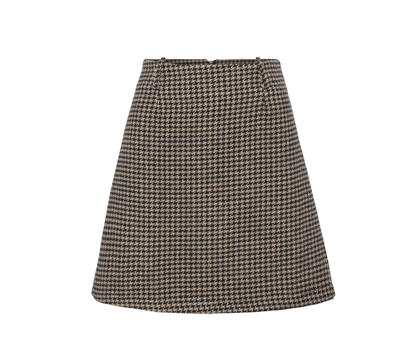 Rah Oslo Skirt Check Black Beige