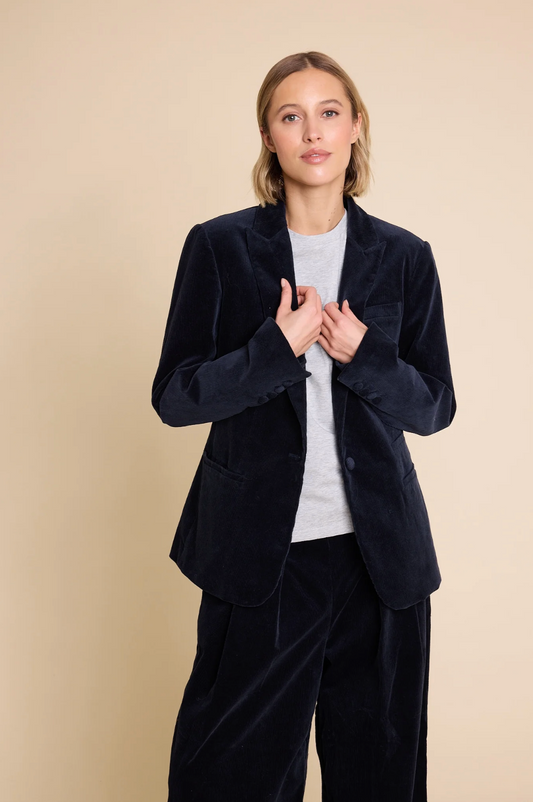 Line of Oslo Nico Cord Blazer Blue