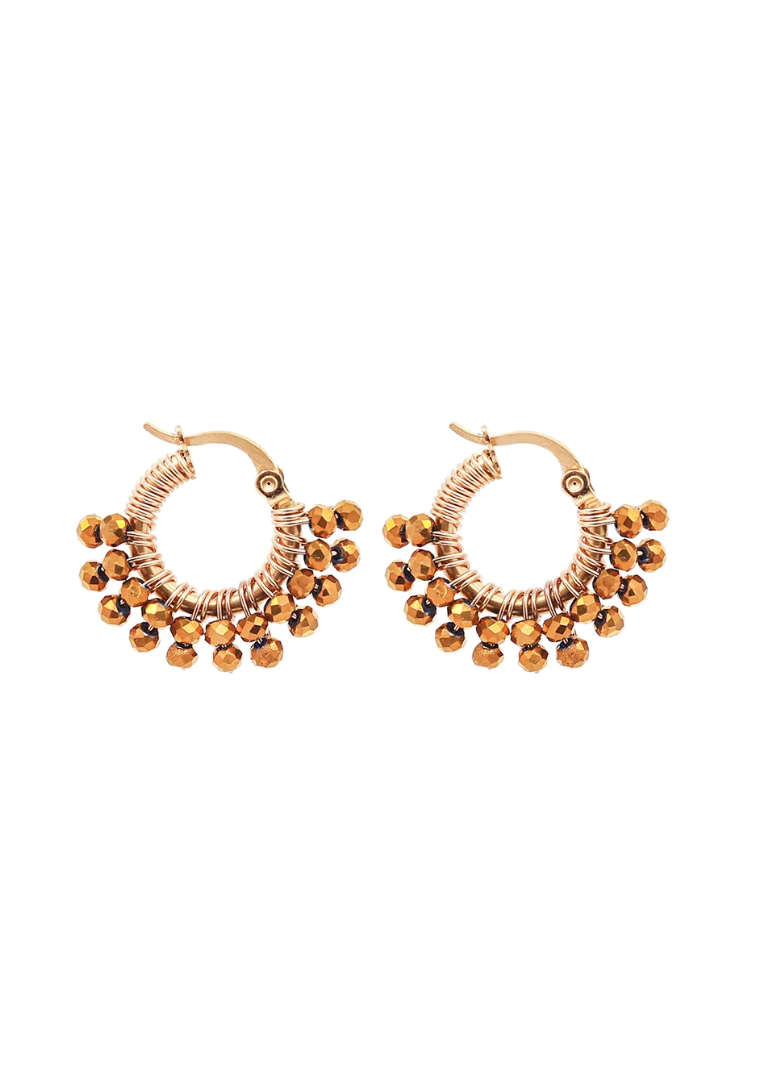 Farmhouse Camilla Øhrling Tiny Glam Loop Earrings Gold