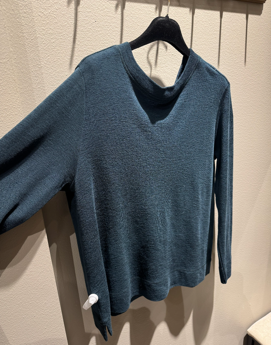 By Basics 4068 Shirt w/ Small Turtleneck Petrol