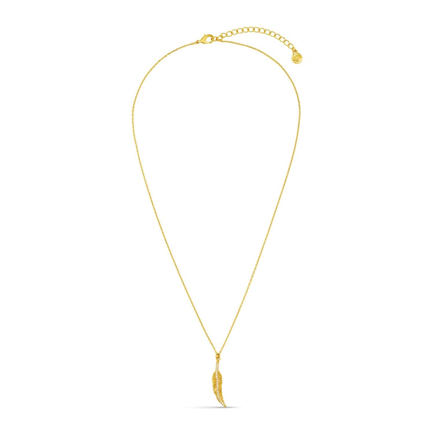 Orelia Pave Necklace Gold