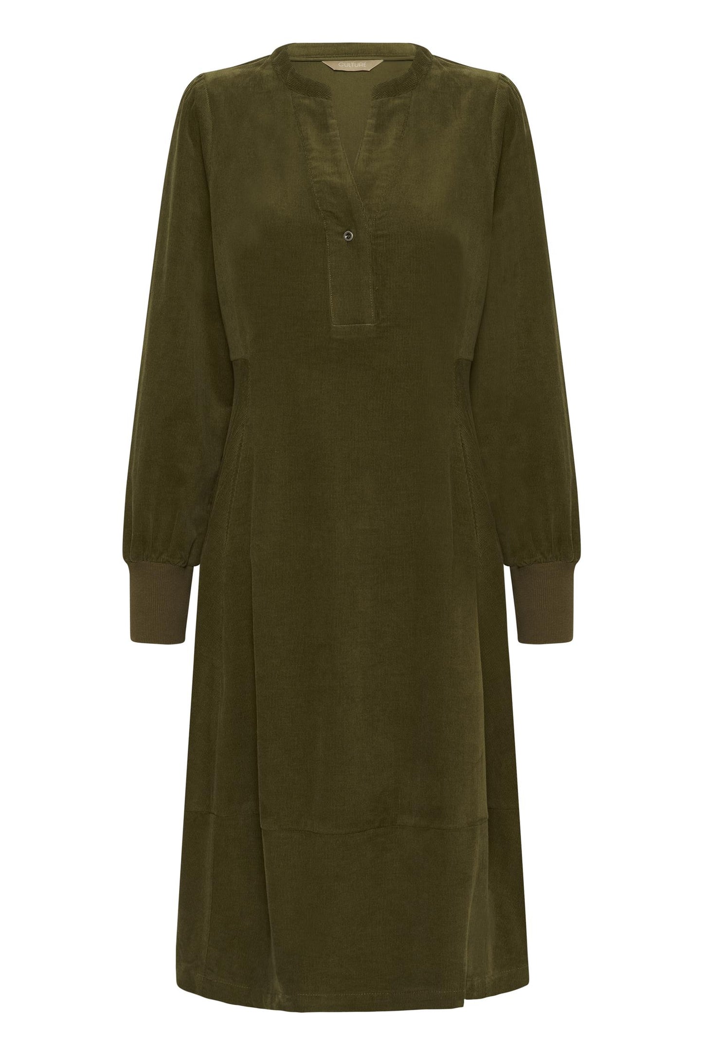 Culture Rhaena LS Dress Burnt Olive