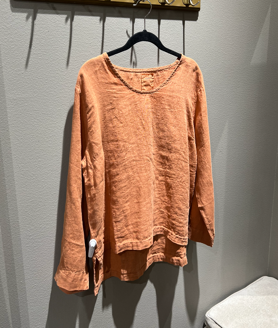 By Basics Own 12000 Blouse LS Pecan Brown