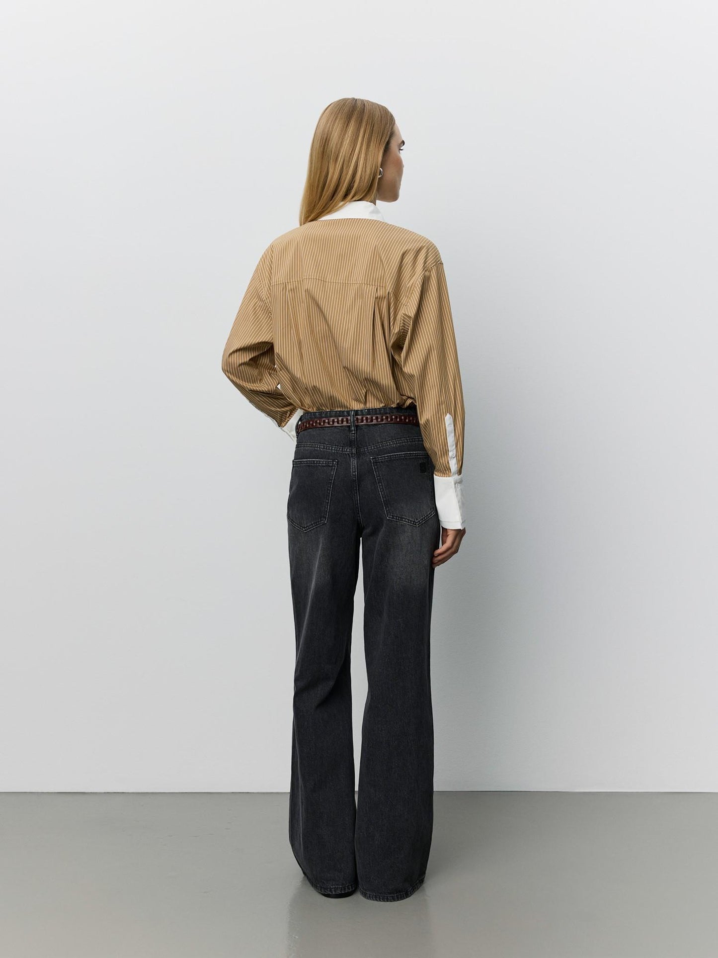 Sofie Schnoor Allison Double-Cuff Shirt Maple Brown