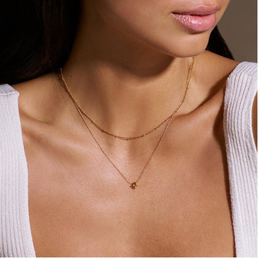 Orelia Mini Knot Necklace Gold