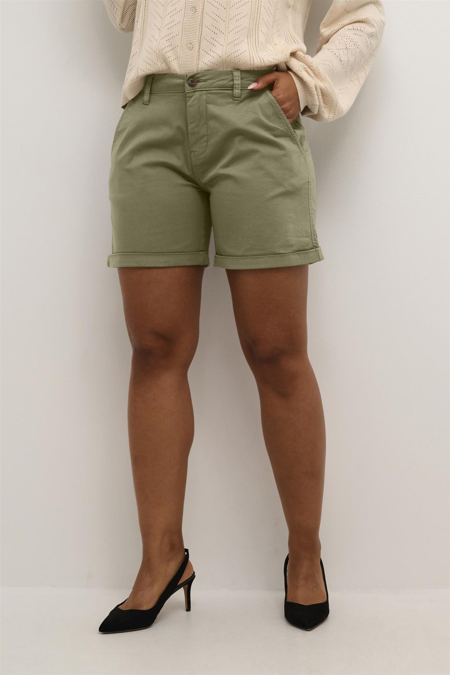 Culture Brita Shorts Burnt Olive