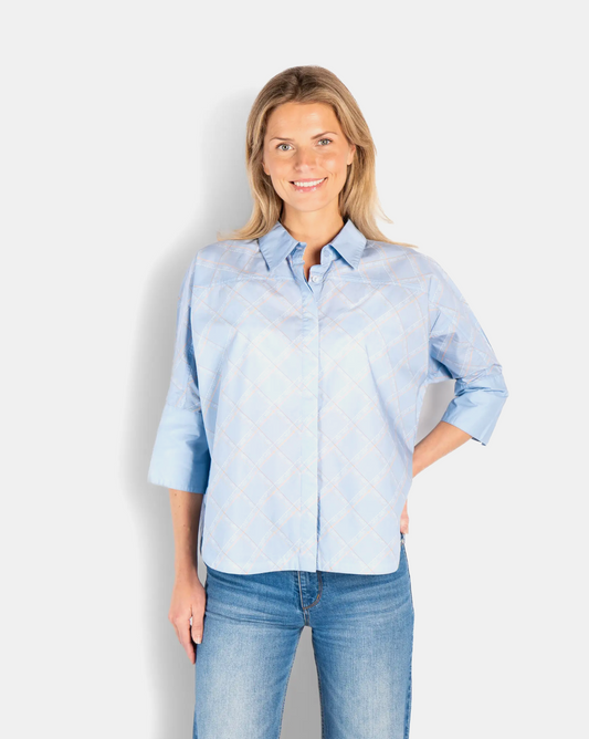 HÉST Arya Printed Shirt Skyway
