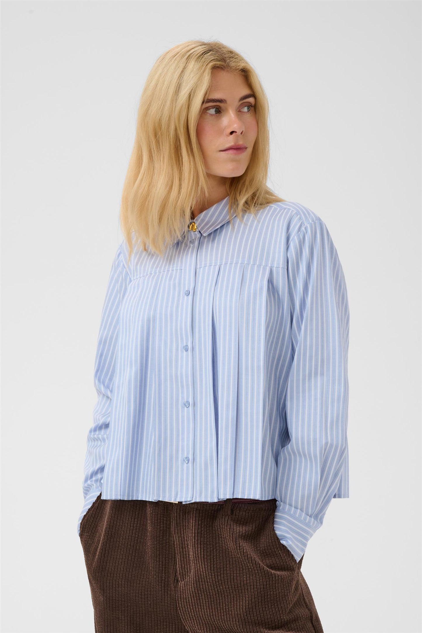 Culture Manga Shirt Blue/White Stripe