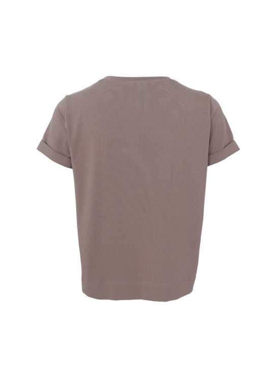Black Colour May SS Tee Taupe