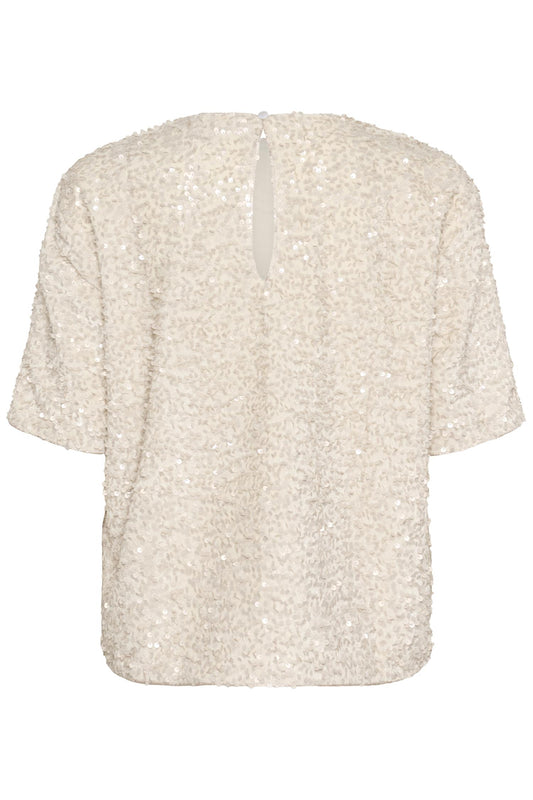 Culture Nali SS Blouse Whitecap