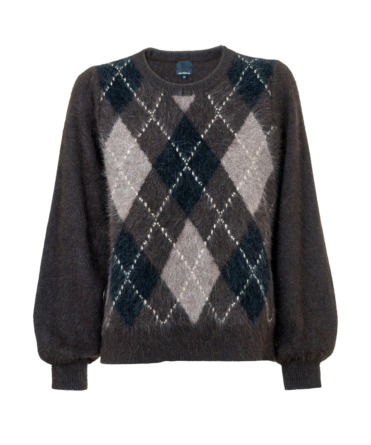 Ane Mone Argyle Pullover Brown