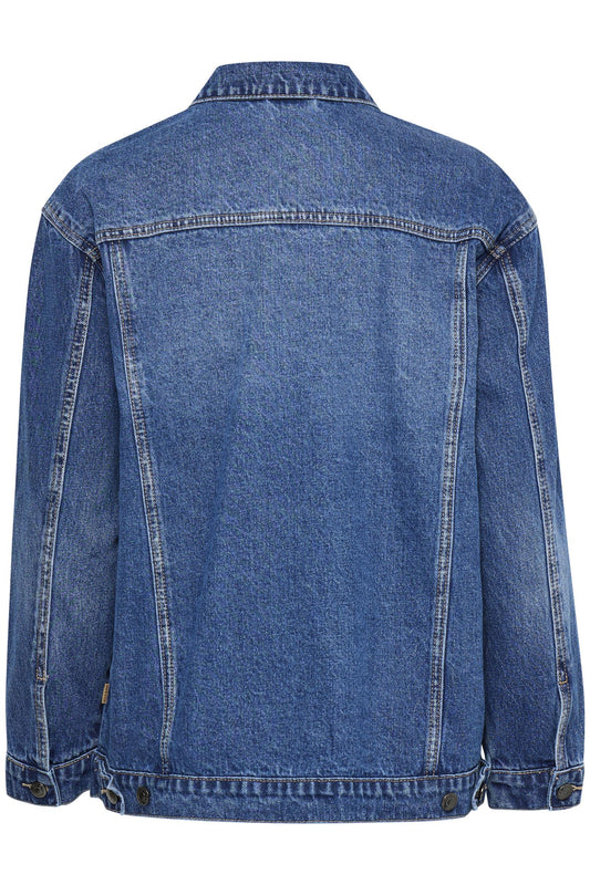 Pulz Alora Denim Jacket Medium Blue Denim