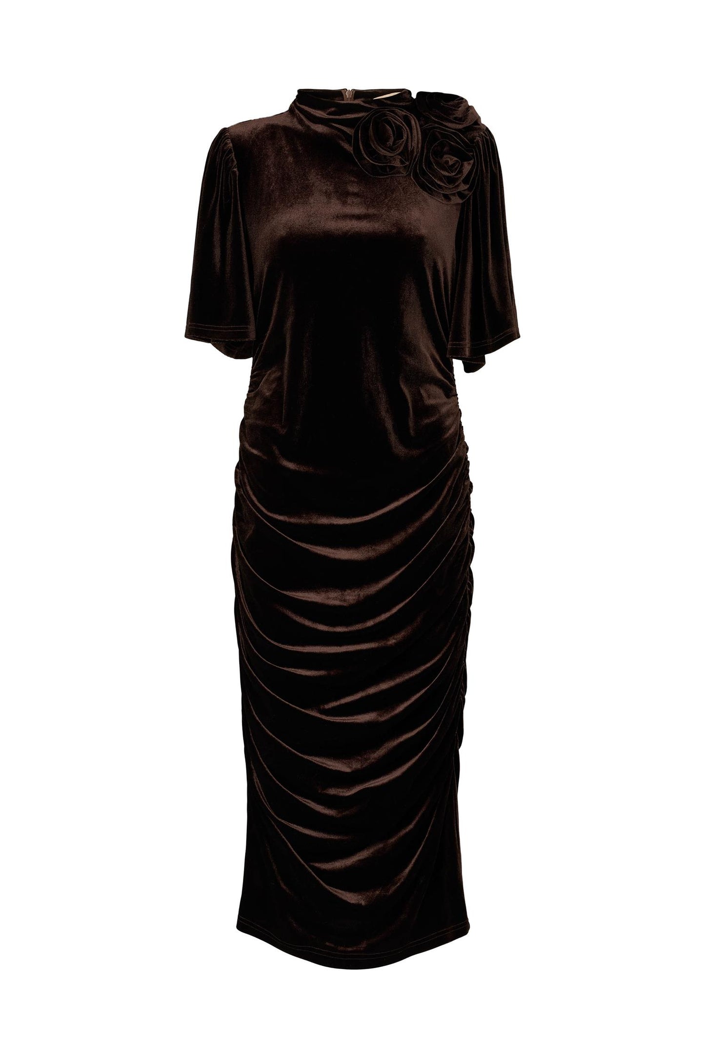 Rue de Femme Lena Dress Chocolate Brown