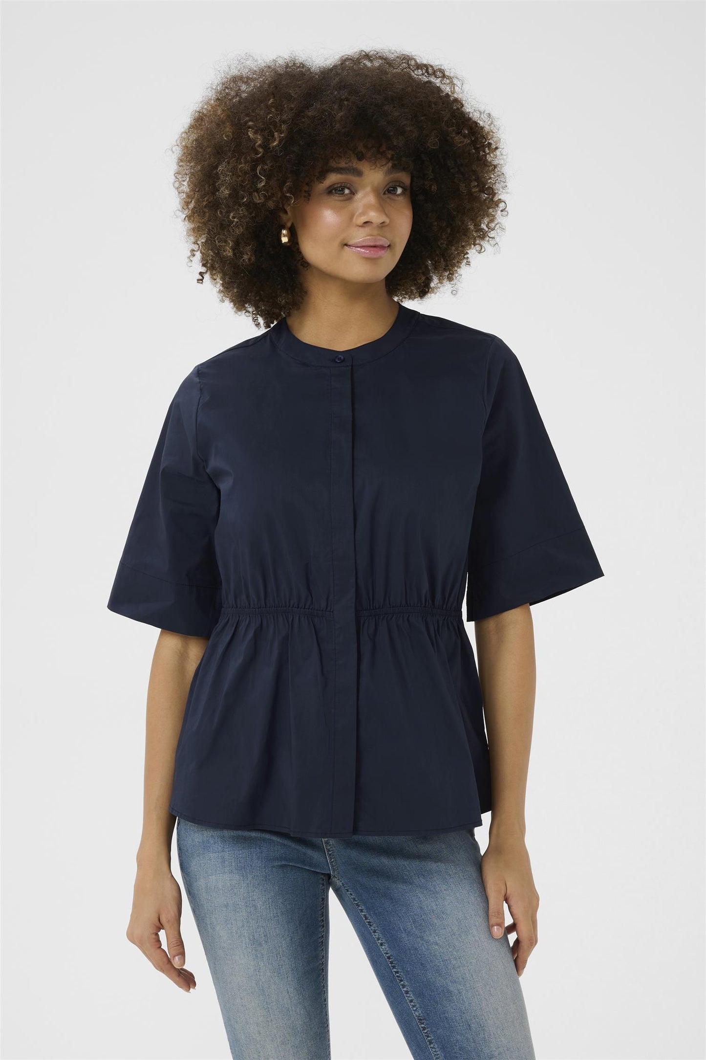 Culture Zeta Antoinett SS Shirt Blue Iris