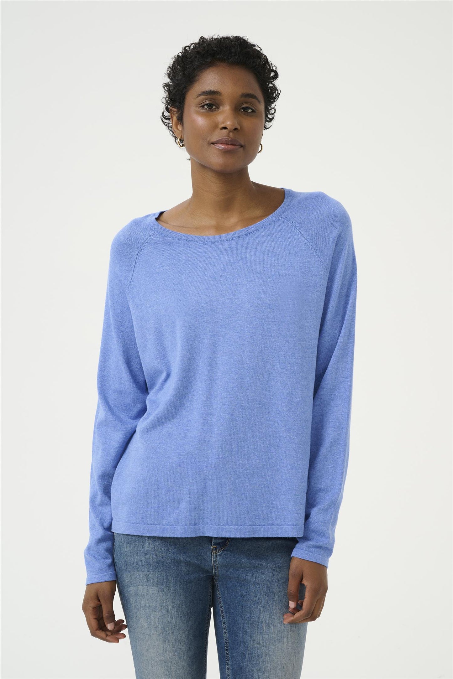 Culture AnneMarie Solid Jumper Ultramarine Melange